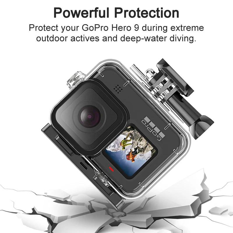 

Waterproof Housing Case for GoPro Hero 9 Black Diving Protective Underwater Dive Cover for Go Pro 9 GoPro9 Accessories