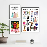 hamilton mean girls wicked six world music poster broadway west end musical print canvas art wall pictures for bedroom decor