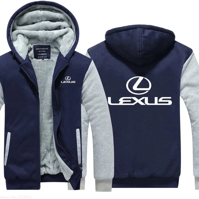 

2021 Winter Fashion man Clothes Zipper for Lexus sweatshirt hoodies coat 5 Color men jacket Thicken B
