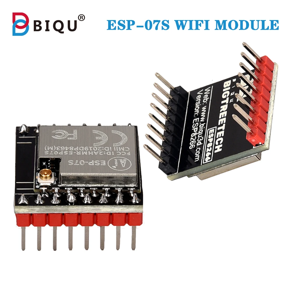 

Модуль Wi-Fi BIQU ESP-07S, поддержка для использования с платой SKR2 и платой Octopus, запчасти для 3D-принтера, последовательная модель Wi-Fi для 3D-принтера