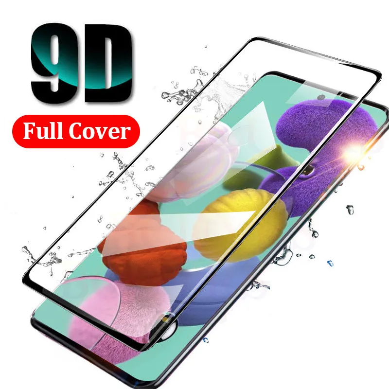 

Tempered Glass For Samsung A51 A71 Screen Protector For Samsung Galaxy A 51 71 SM-A515F A515 SM-A715F Full Cover Safety glass 9H