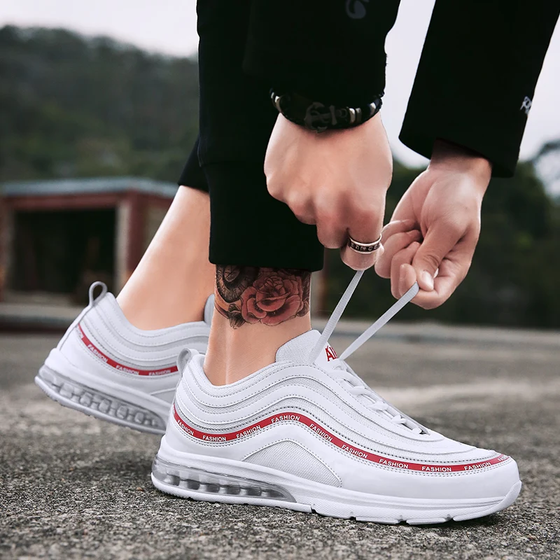 Air Cushion Thick Sole Platform Sneakers Men Vulcanize Shoes Man Mixed Color Chunky Dad Shoes Men Trainers Creepers Loafers