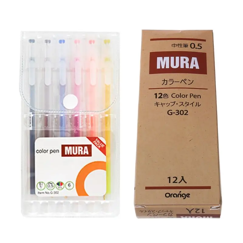 

Гелевая ручка W3JD 6/12 цветов, шариковая ручка 0,5 мм, чернила, пластиковые нейтральные карандаши, канцелярские принадлежности