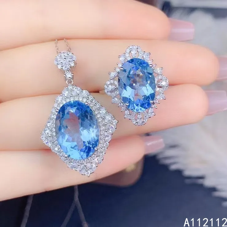 Изящные Ювелирные изделия из чистого серебра 925 пробы с естественной подсветкой