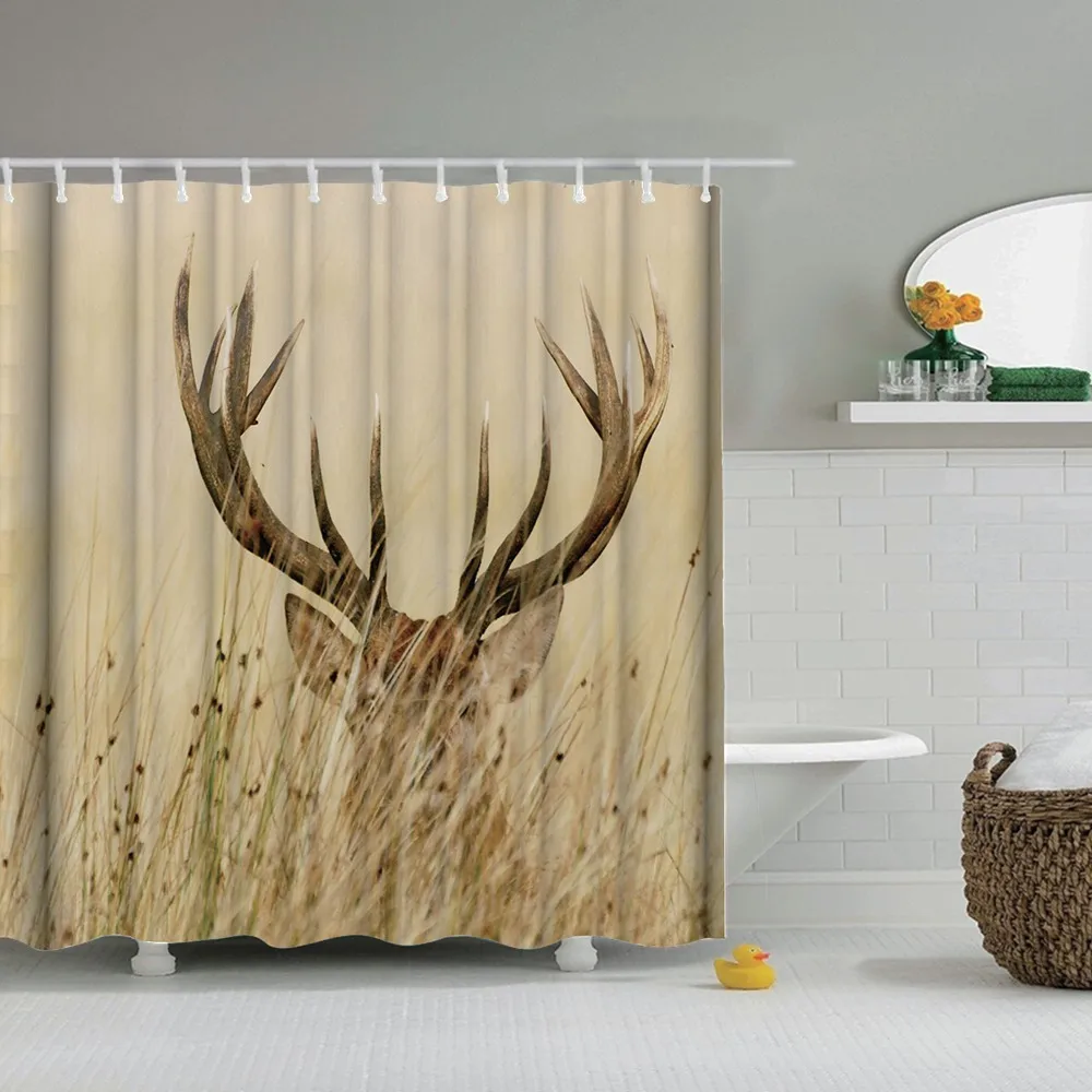 

Dafield Cow Shower Curtain Milk With Daisy Flower Farmhouse Fall Animail Printing Sweet Farm With Hooks