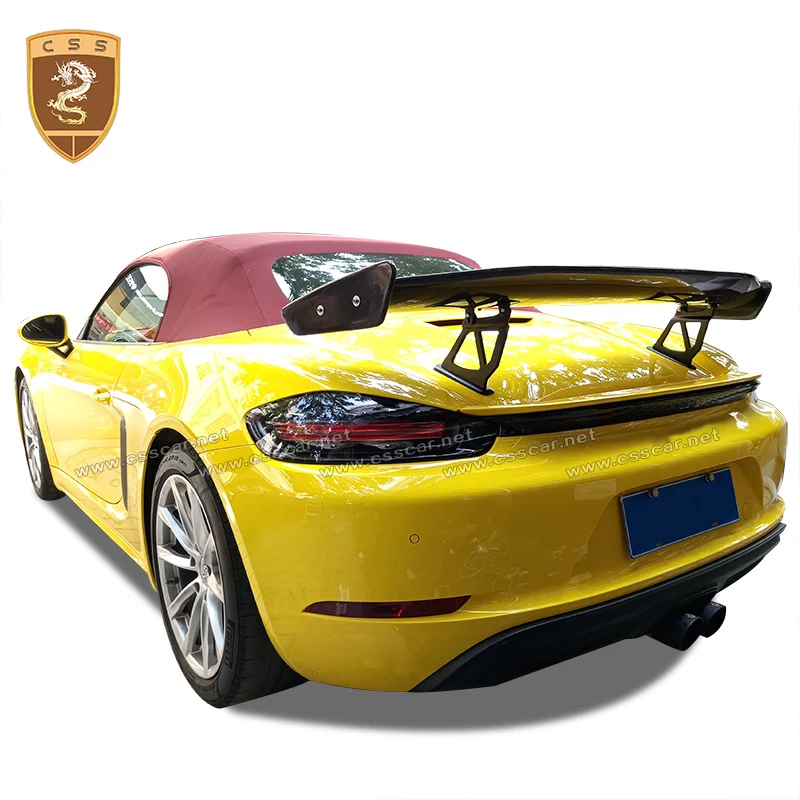 Спойлер задний из углеродного волокна для 2016-up Porscher 718 986 987 981 Cayman &amp Boxster GT4 |