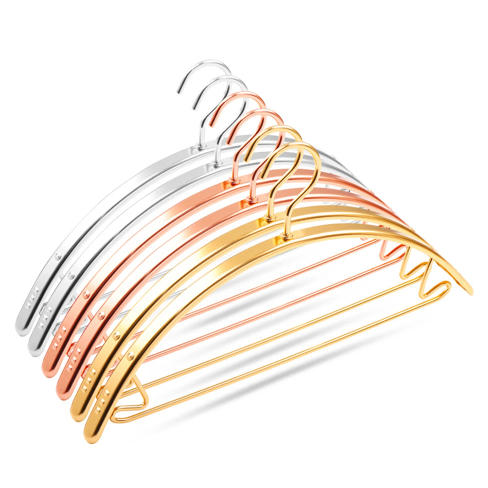 

No Shoulder Marks Hanger Aluminum Alloy HousehSold Space Saving Suitable for Sweater Coat Pants Shirt DFDS889