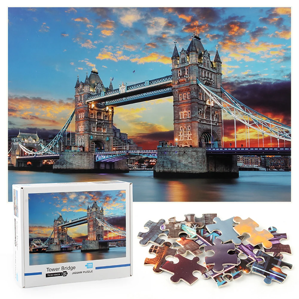 

1000Pcs Adult Puzzles Painting Landscape Jigsaw Puzzles For Child Intellectual Educational Game Puzzle Adult Kid Gift Home Decor