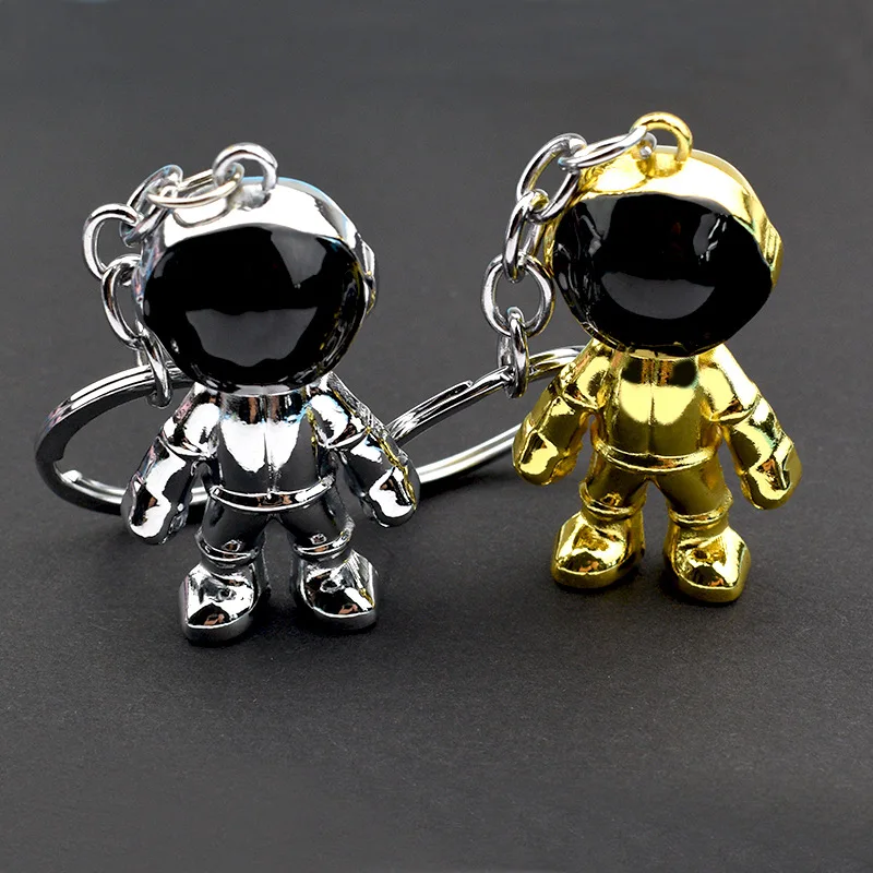 2021 Cartoon Space 3D Astronaut Car Keychains Metal Cute Robot Figure Key Chain For Woman/Men/Kids Spaceman Bag Ring Trinket |