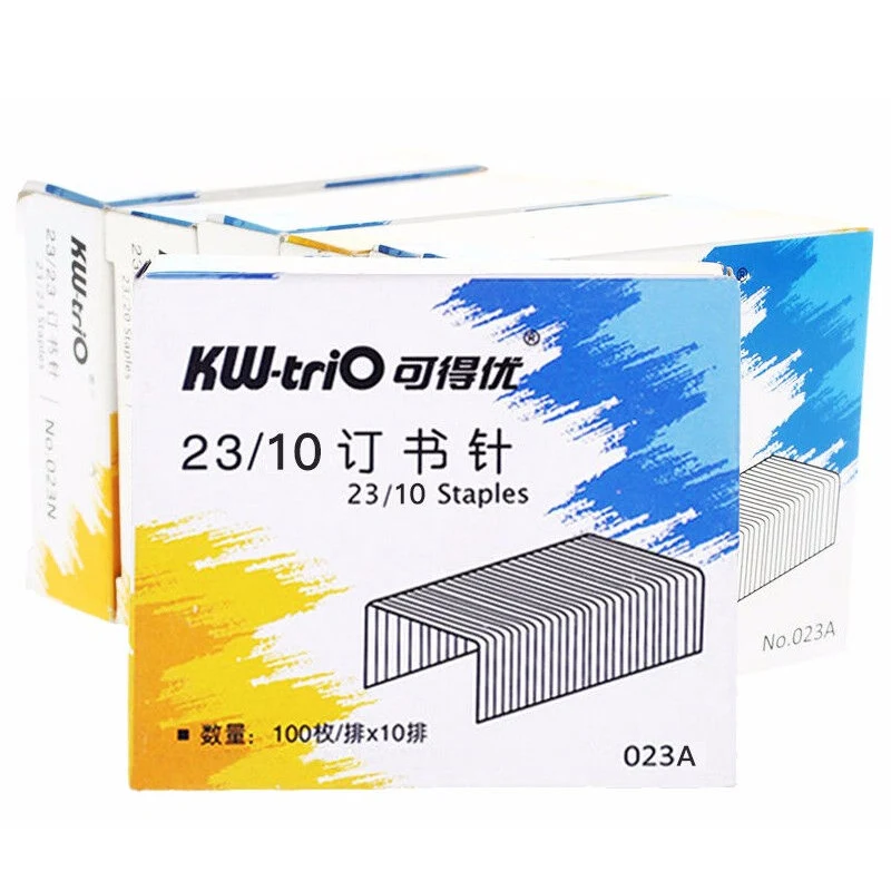 Сверхмощный степлер скобы 23/10 1000 Граф/коробка школьные серебряные металлические