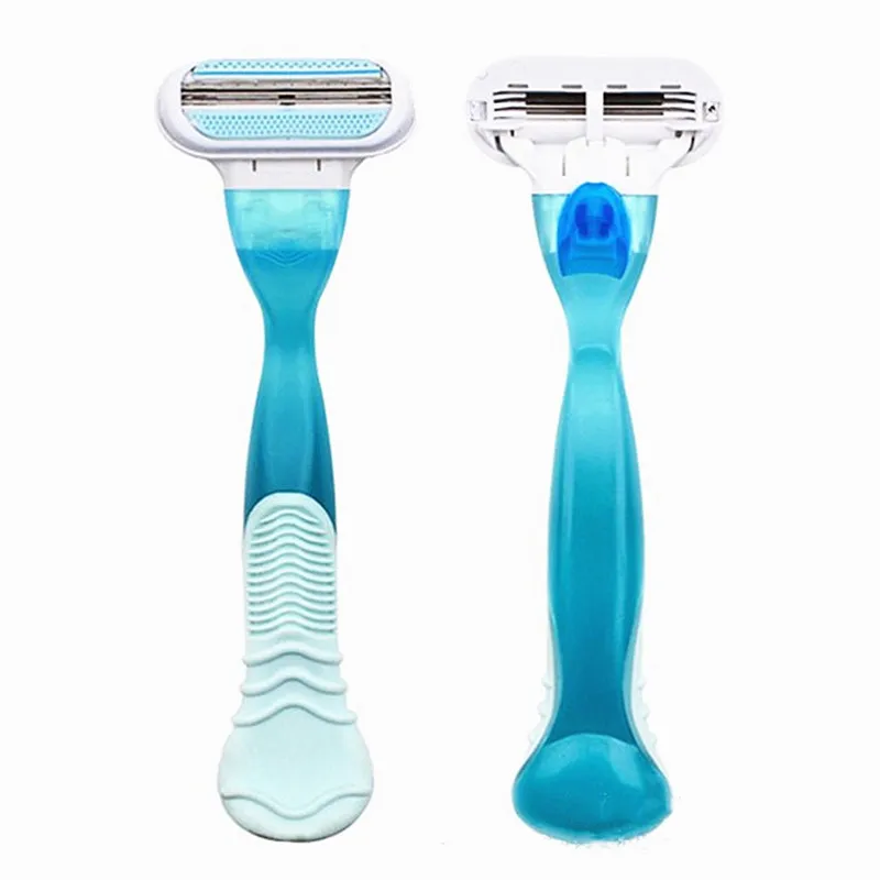 1 Набор ручная бритва и 4 лезвия для женщин | Красота здоровье