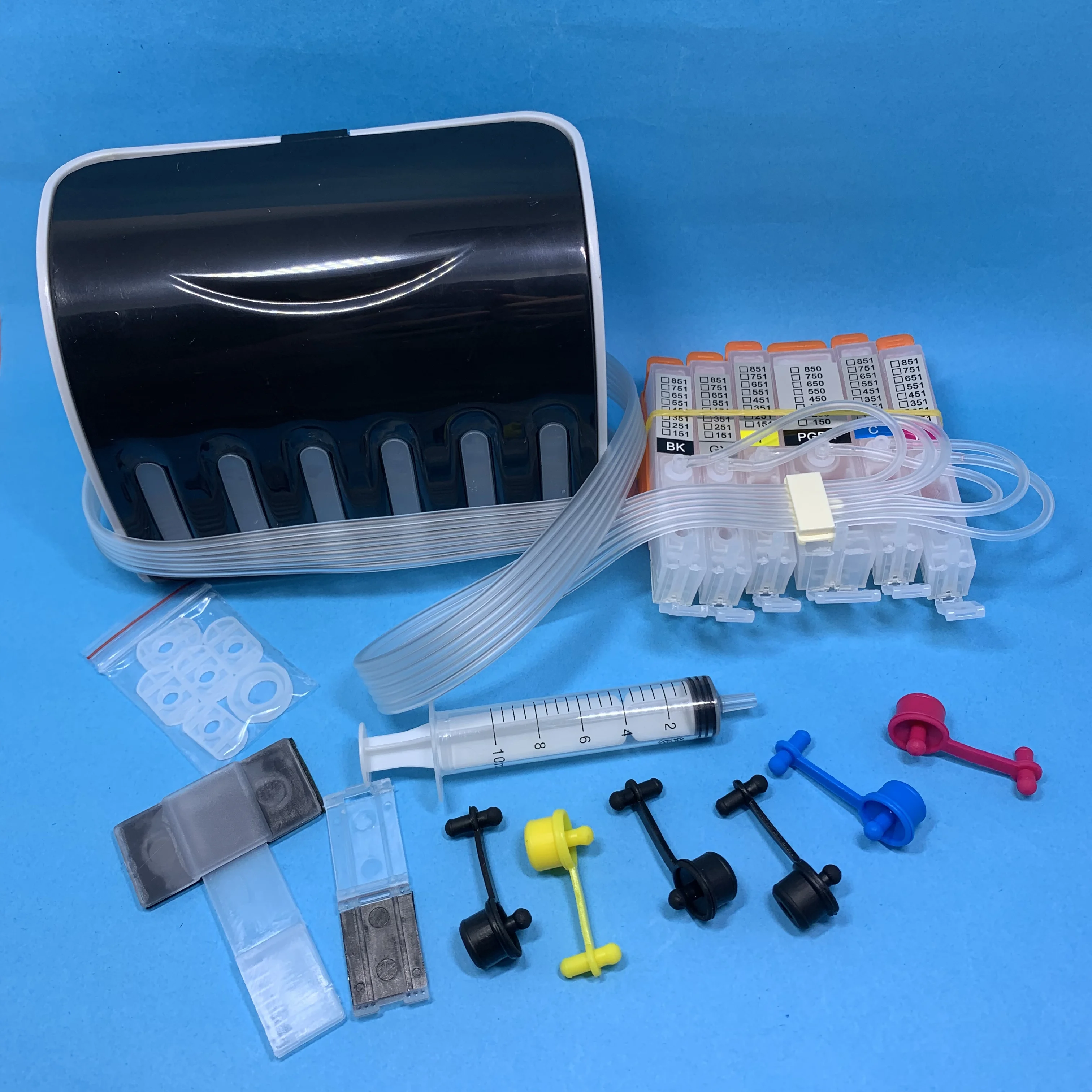 6 Цвет CISS чернильный картридж PGI 550XL 550 CLI 551 с чипом для Canon PIXMA MG6350 MG7150 iP8750 MG7550