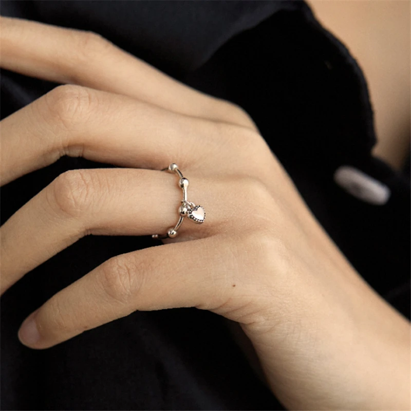 Лидер продаж Винтажное кольцо в форме сердца из бисера готическом стиле