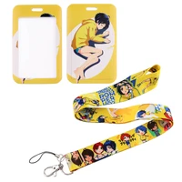 fd0864 anime wonder egg priority lanyard office id card cover usb badge holder phone strap neck strap key cord lariat cute gifts