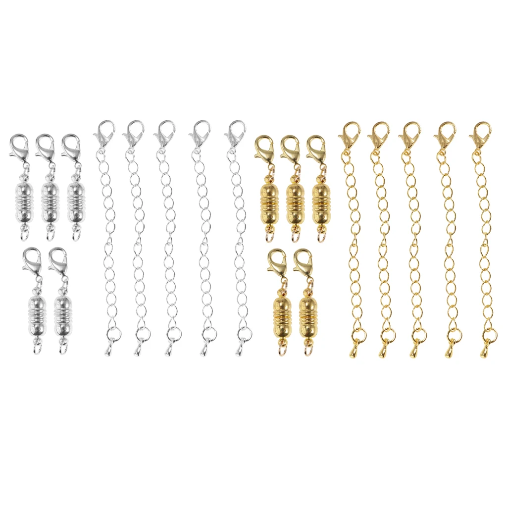 10 шт. магнитные застежки карабины в полоску для ювелирных изделий ожерелий