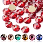 Новые цветные стразы QIAO, тонкие Стразы AB, без горячей фиксации, s SS16 SS20 8 big 8 Small Crystal Glass, стразы Gem