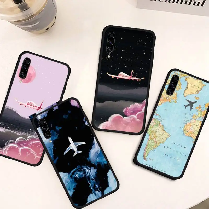 

World Map Travel Phone Case For Samsung galaxy S 21 20 10 8 A 50 21s 51 71 70 40 20 20e note 10 plus Ultra 5g fe
