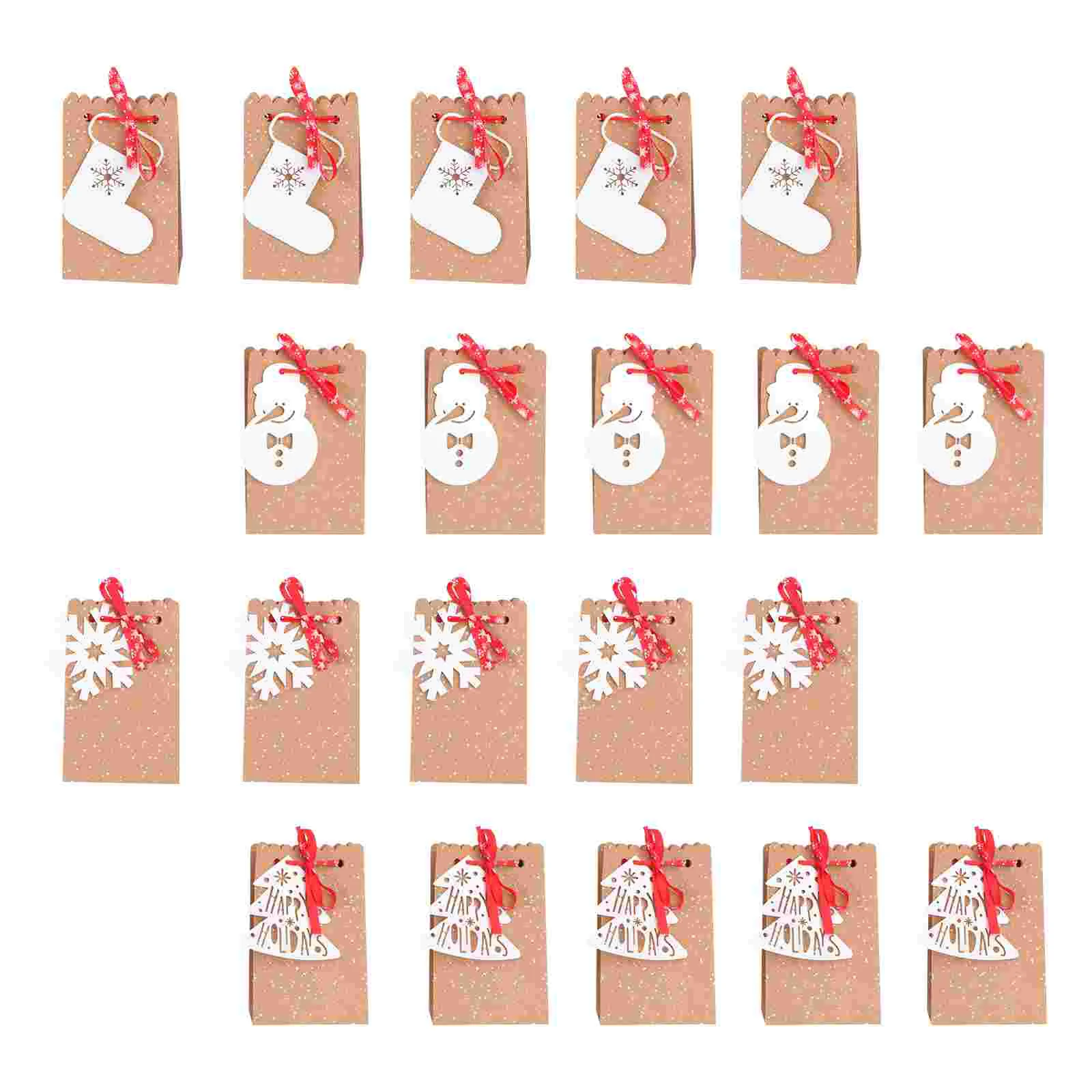 

24 шт., Новогодняя коробка для хранения конфет