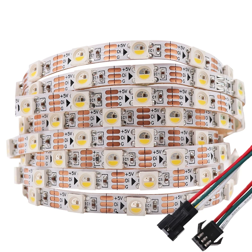Пиксельная Светодиодная лента RGB SK6812 5 в постоянного тока RGBW RGBWW RGBNW WWA MINI 3535 5050 1 м 2