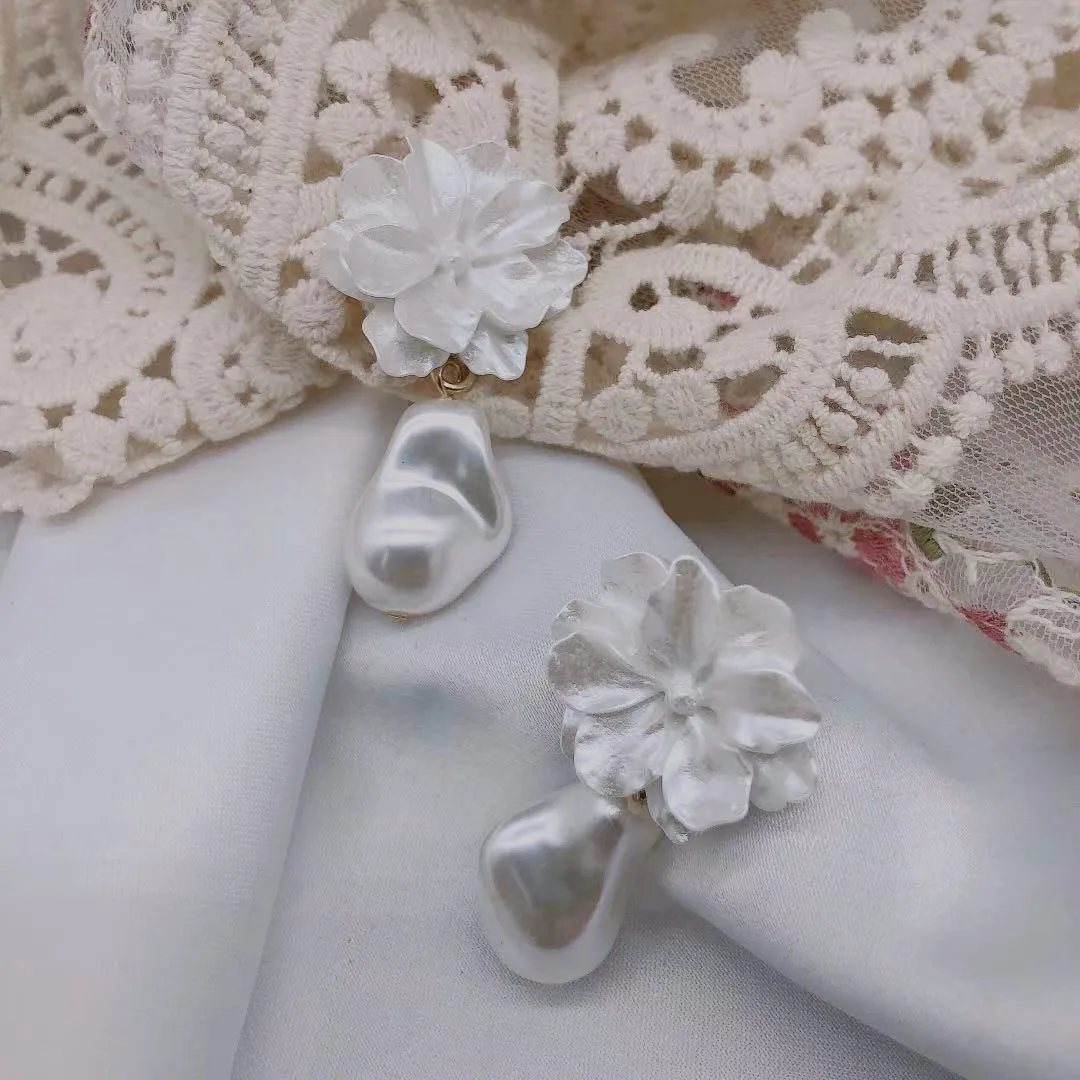 Цветочные серьги для женщин цветок гвоздики с украшением в виде цветов и