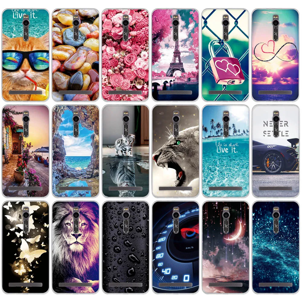 Для Asus ZenFone 2 ZE551ML 5 &quotмягкий TPU цветочный чехол для телефона ASUS Zenfone Deluxe ZE550ML Z008D Z00AD