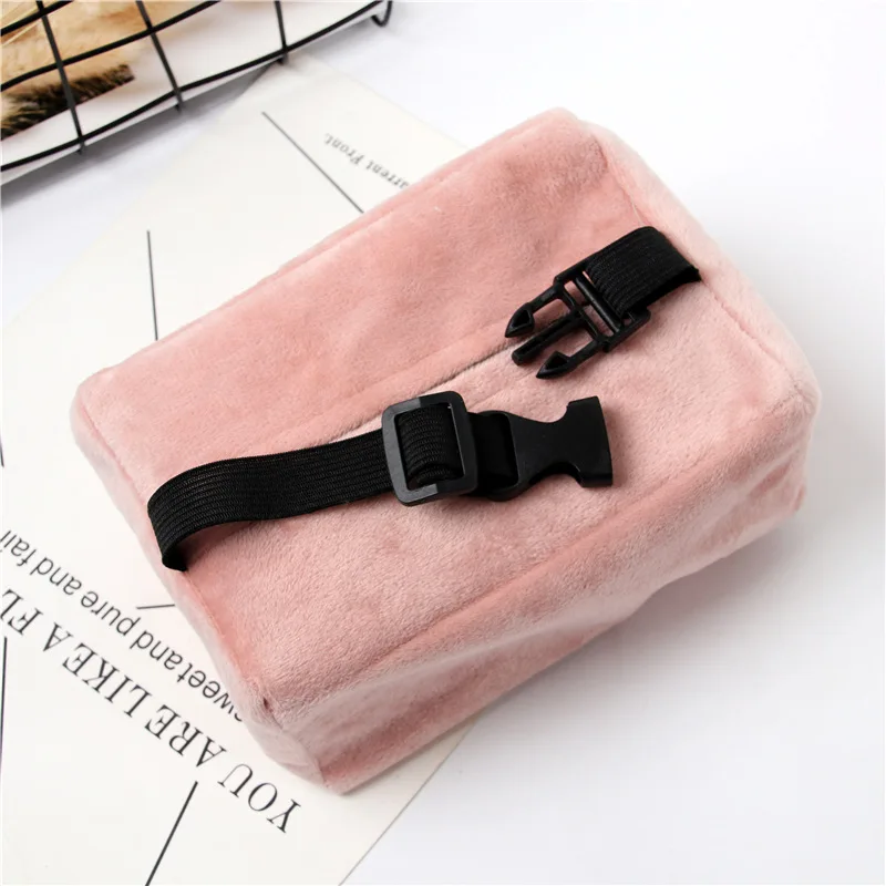 

Car Universal Sunshade Hanging Type Tissue Box Cover Cute Fashion Short Plush Doll Car Interior Decoration Box Car Accessories