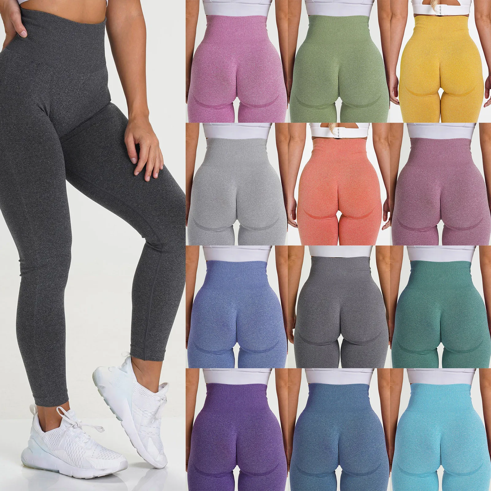 

Woman Pants Seamless Yoga Pants Fitness Leggings Women High Waist Elastic Push Up Trousers Gym Clothing Cycling Pants Female 5I