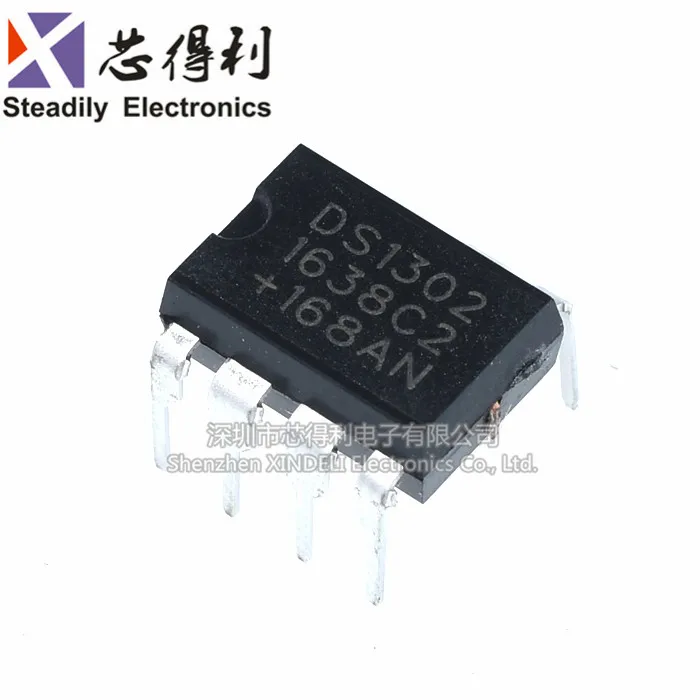 Тактовая цепь Ds1302 Ds1302n 10 шт./лот Часы реального времени Dip-8 | Электронные