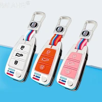 zinc alloy silicone cover car fold key case keychain for audi a1 a3 a4 a5 q7 a6 c5 c6 auto key shell holder protection accessory