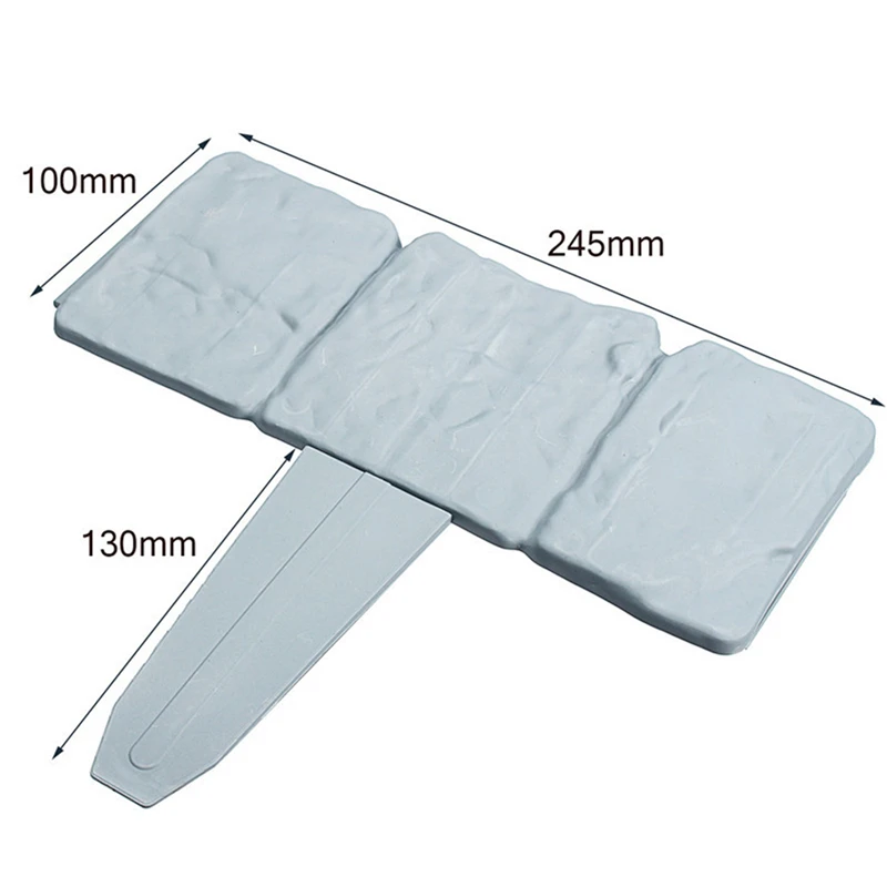 

10Pc Garden Fence Border Folding Landscape Gray Orange Flower Fence-Path Garden Edging Lawn Imitation Stone Fence Grounding