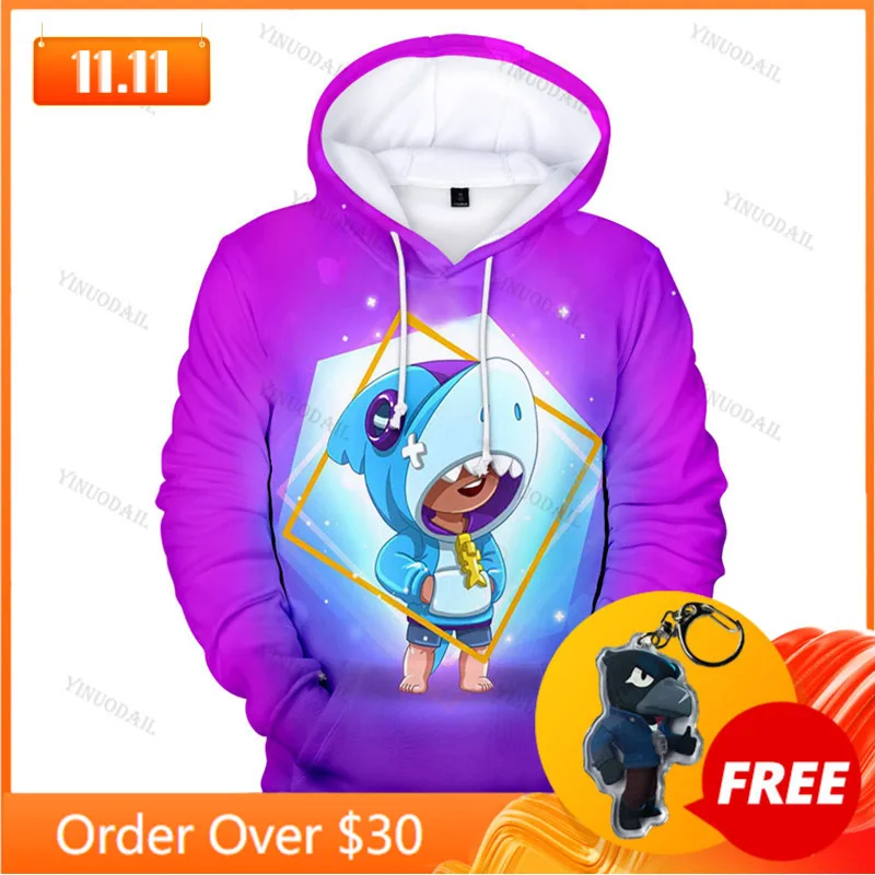 Толстовка с 3D принтом для стрельбы Свитшот в стиле Харадзюку Детская тонкая