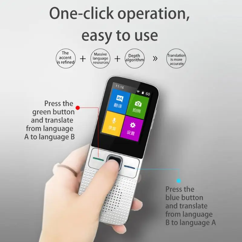 Легкий модный переводчик 2 4 дюйма дисплей Экстра длинный режим ожидания 137