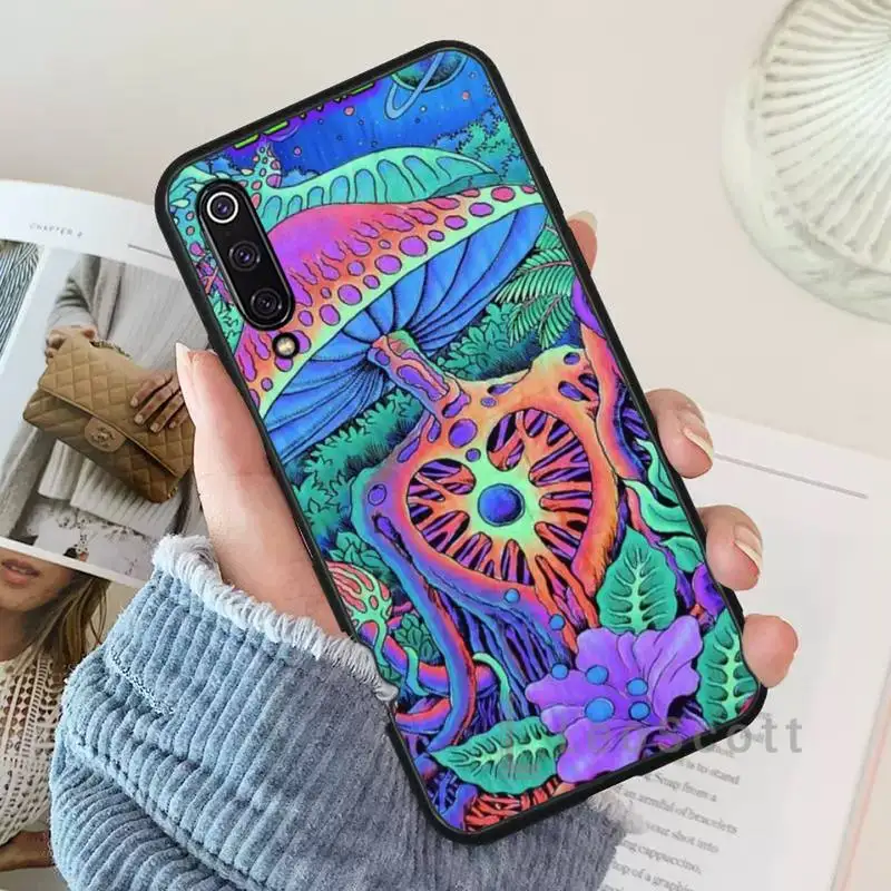 

Weird Trippy Mushroom Psychedelic Art Phone Case For Xiaomi Redmi 7 9t 9se k20 mi8 max3 lite 9 note 8 9s 10 pro