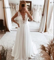 2021 wedding dresses lace appliques a line see through back bridal gowns 2021 sleeveless dress robe de mari%c3%a9e