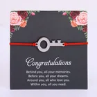 Брелок-стрелка из нержавеющей стали для мужчин и женщин, регулируемые ювелирные изделия