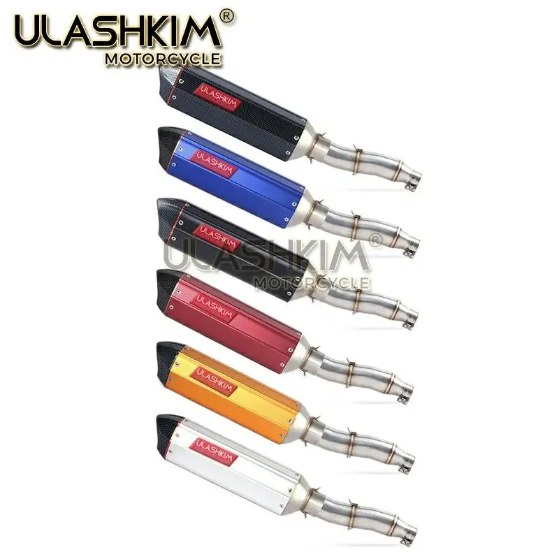 

Motorcycle Full Exhaust System Muffler Escape Slip On For YAMAHA XG250 XT250 Modified Contact Middle Pipe Adapter Connect