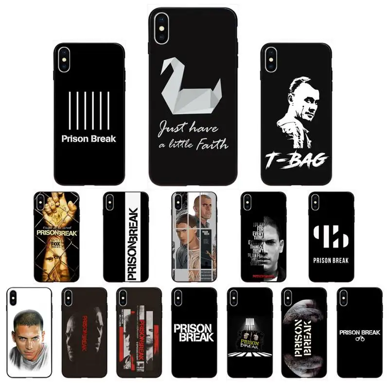 

FHNBLJ Prison Break Novelty Fundas Phone Case for iphone 11 Pro Max X XS MAX 6 6s 7 8 Plus 5 5S 5SE XR SE2020