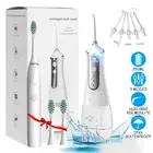 Ирригатор для полости рта, перезаряжаемый ирригатор для полости рта, переносная зубная вода, резервуар для воды 350 мл, водонепроницаемая электрическая зубная щетка в подарок