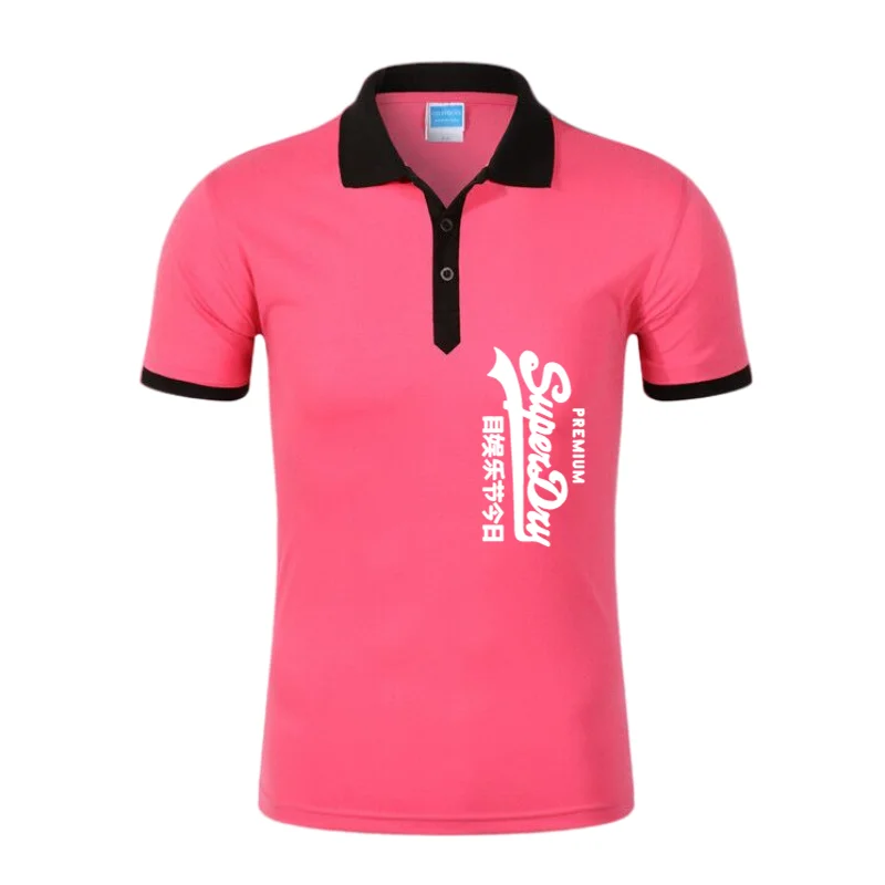 

Men and women with the same paragraph polo shirt brand fashion sportswear shirt breathable short-sleeved lapel polo shirt summer