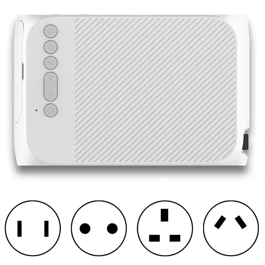 Новый домашний мини ЖК-проектор USB портативный кинотеатр плеер 1080P Система