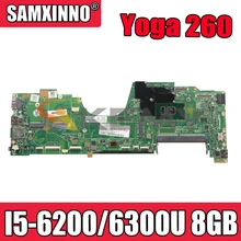 Akemy For Lenovo ThinkPad Yoga 260 Laptop Motherboard LA-C582P I5 6200/6300U 8GB RAM Tested 100% Work 00NY987 01LV848 01LV847