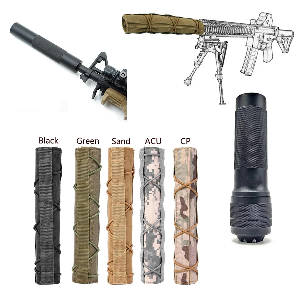 Тактическая накладка на глушитель 8 7 дюйма 22 см подавитель Mirage Heat Shield Sleeve PBS