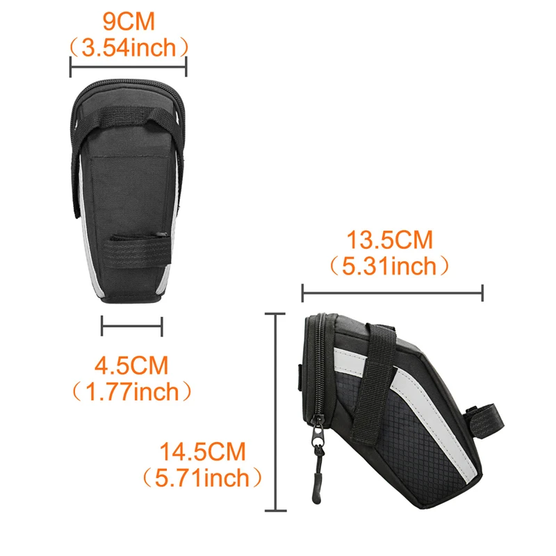 Portable Bicycle Saddle Bag Bike Storage Seat Cycling Tail Rear Pouch Riding Accessories | Спорт и развлечения