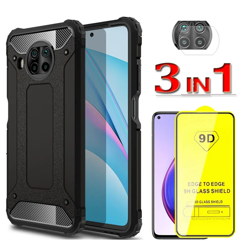 

Glass+Armor Case For Xiaomi Mi 10T Lite Capa Shockproof protection Cover Xiomi10T Light Mi10T pro Xaomi 10 T Lite Silicone Cases