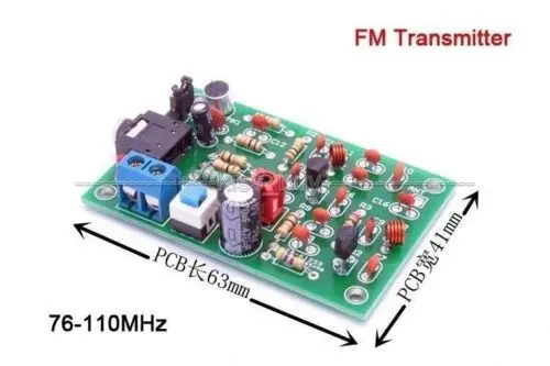 Dykb 76 110 МГц FM передатчик DIY MP3 аудио беспроводной модуль радио statio DC 3 12 В для