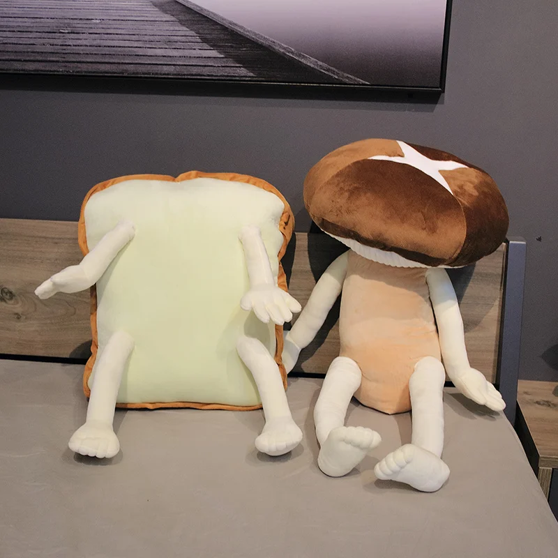 Симпатичная плюшевая подушка 60-90 см искусственный хлеб кауфлуер еда плюшевые