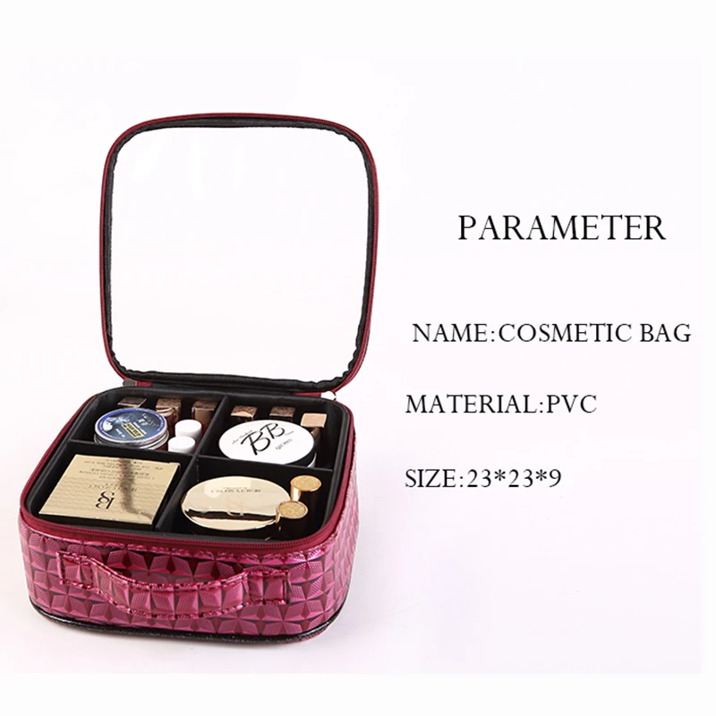 Косметичка из ПВХ для женщин модный роскошный Дорожный Чехол косметики легкая