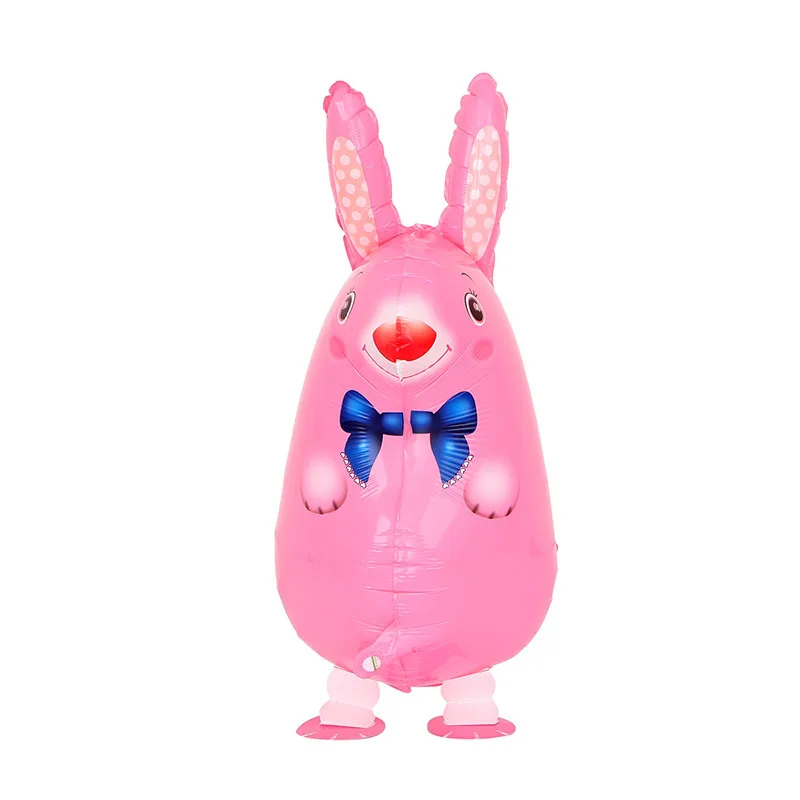 

Farm Party Bunny Shaped Aluminum Foil Balloons Birthday Baby Shower Party Decorations Supplies White Pink Rabbit Party Decor