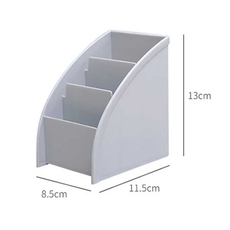 

3 Grid Mini Remote Control Storage Holder Desktop Keys Phone Organizers Washable Home Office Storage Boxes Pens Holder Stand