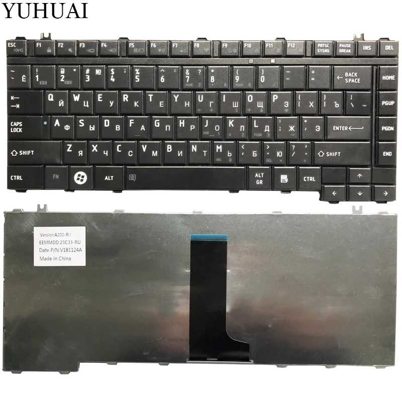 На английском языке) Клавиатура для ноутбука Toshiba Satellite M205 M500 M505 L200 L205 L305 L305D L450 L450D L510 L515 L510D L310 L311 L300D L305D